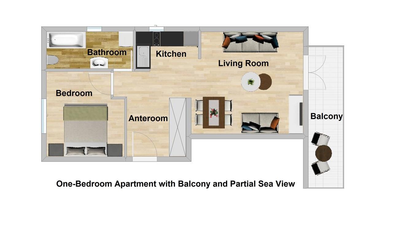 Apartments Miramar Котор Екстер'єр фото